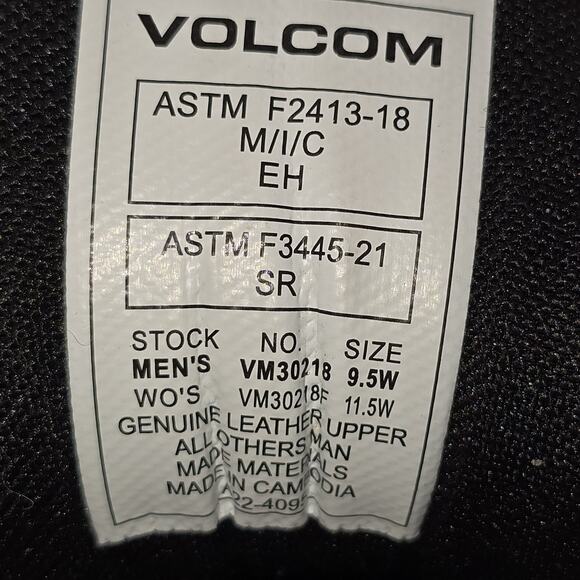 Volcom Evolve EH Comp Toe Men Shoes Size 9.5W **Rep Box** - Picture 6 of 6